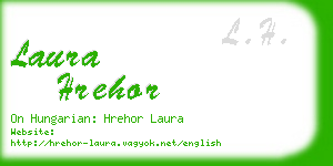 laura hrehor business card